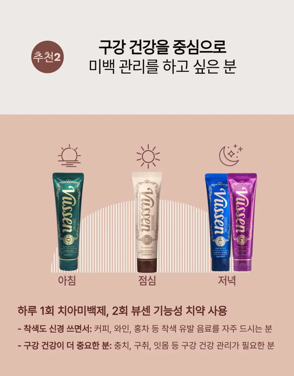 [데일리 미백케어] 뷰센15 치아미백제 80g 기획팩 (+더블와이드 칫솔 증정) 상세페이지 25